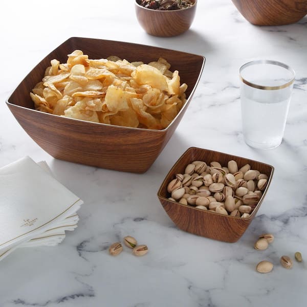 Luxe Party Mahogany Collection 80 Brown Plastic Large in