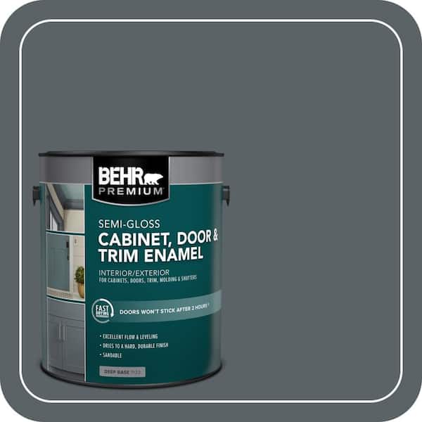 1 gal. #HDC-AC-25 Blue Metal Semi-Gloss Enamel Interior/Exterior Cabinet, Door & Trim Paint