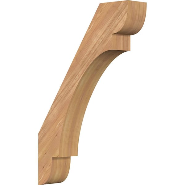 Ekena Millwork 5 1/2"W x 24"D x 36"H Olympic Smooth Knee Brace, Western Red Cedar