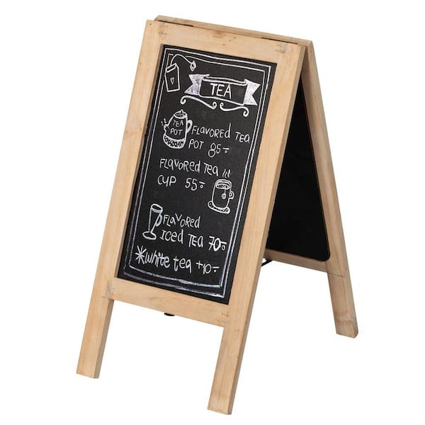 Vintiquewise 15 in. H x 11 in. W Framed Wooden Chalkboard Sign