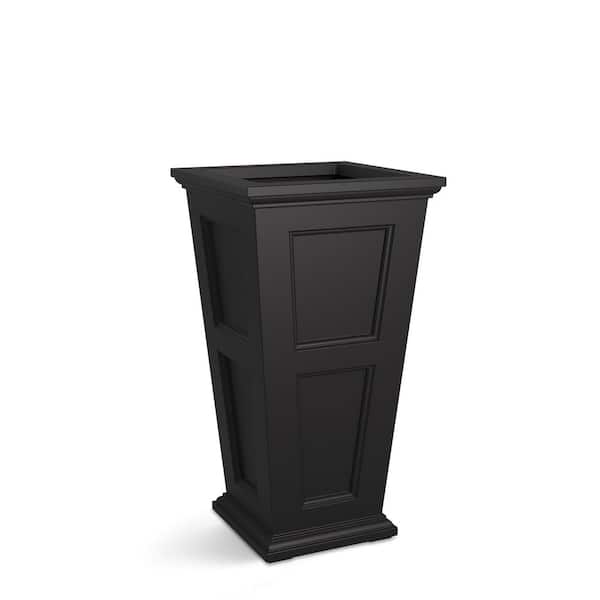 Fairfield 40 in. Tall Black Polyethylene Planter