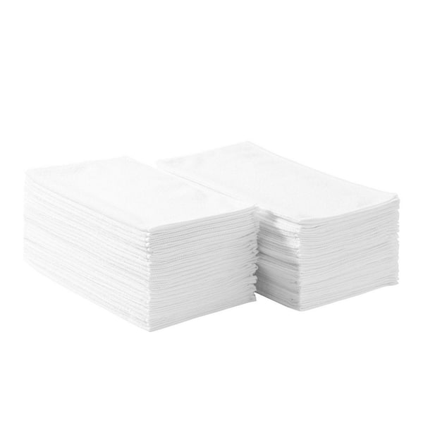 50 Pack White Microfiber Cleaning Cloths, 12 x 12 in. Soft and Durable Towels, Lint-Free and Scratch-Resistant