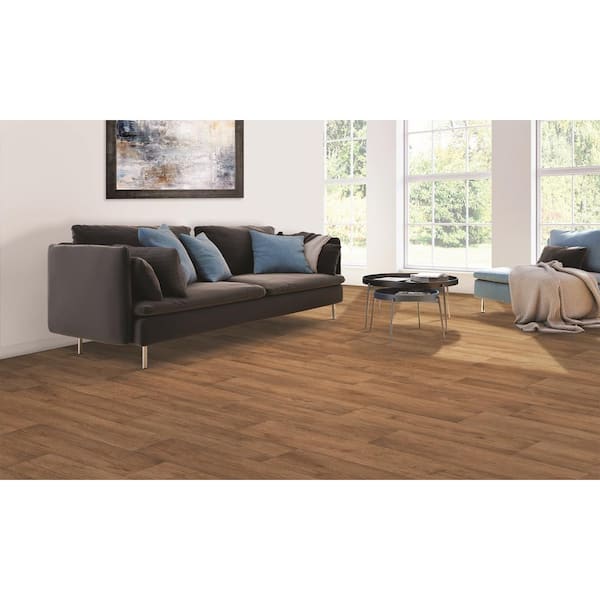 Take Home Sample - Pecan Valley Oak 16 MIL Waterproof Vinyl Sheet Flooring