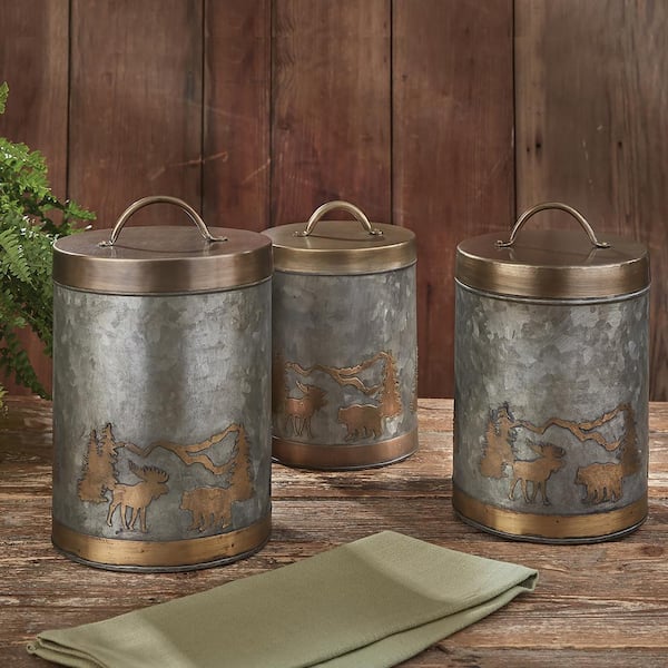 Park Designs Foresters Metal Canisters Set
