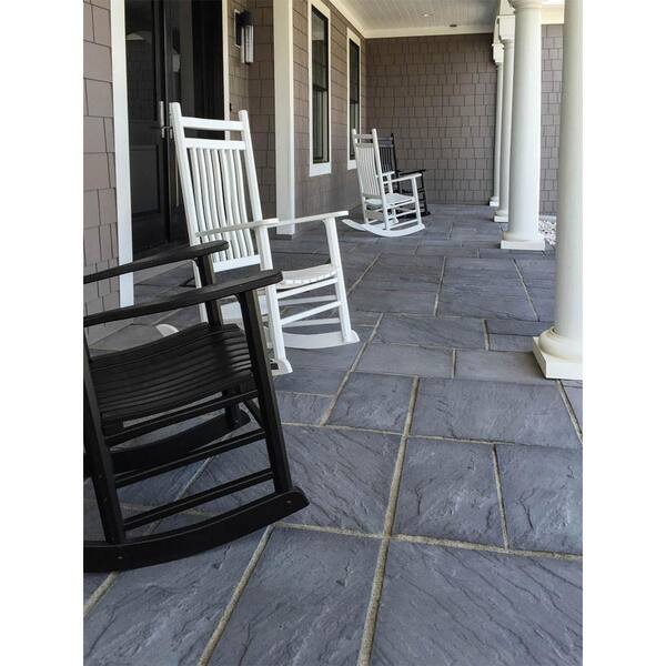 Silver Creek Stoneworks Slate 24 In X 12 In X 1 5 In Bluestone Concrete Paver 24 Pieces 48 Sq Ft Pallet S32412024 The Home Depot