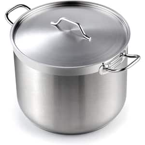 Professional Grade 30 qt. Stainless Steel Stockpot with Lid