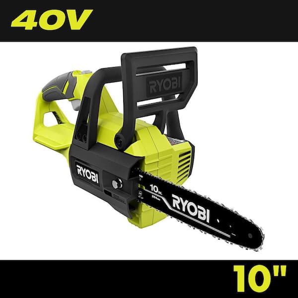RYOBI 40V 10 in. Battery Powered Chainsaw (Tool Only)