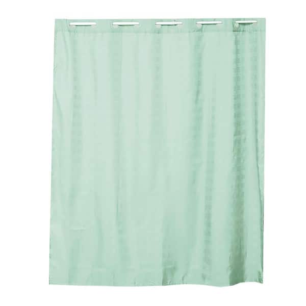 71 in. L x 79 in. H Almond Green Hook Less Shower Curtain Polyester Cubic
