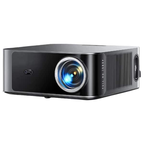 Smart Projector with 1200 ANSI Lumens, 4K Supported, Auto Focus & Keystone, WiFi 6, Dolby Audio, 36W Speaker, Gray