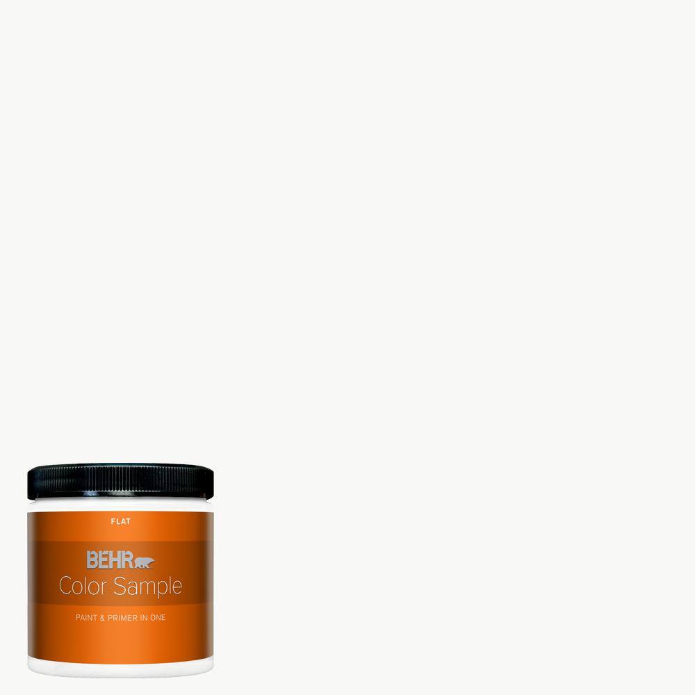 Behr Premium Plus 8 Oz Ultra Pure White Flat Interior Paint Color Sample B310016 The Home Depot behr premium plus 8 oz ultra pure white flat interior paint color sample