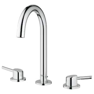 Concetto 8 in. Widespread 2-Handle High-Arc Bathroom Faucet in StarLight Chrome