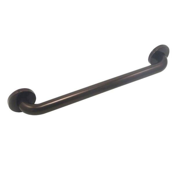WingIts Premium 30 in. x 1.25 in. Polyester Painted Stainless Steel Grab Bar in Oil Rubbed Bronze (33 in. Overall Length)