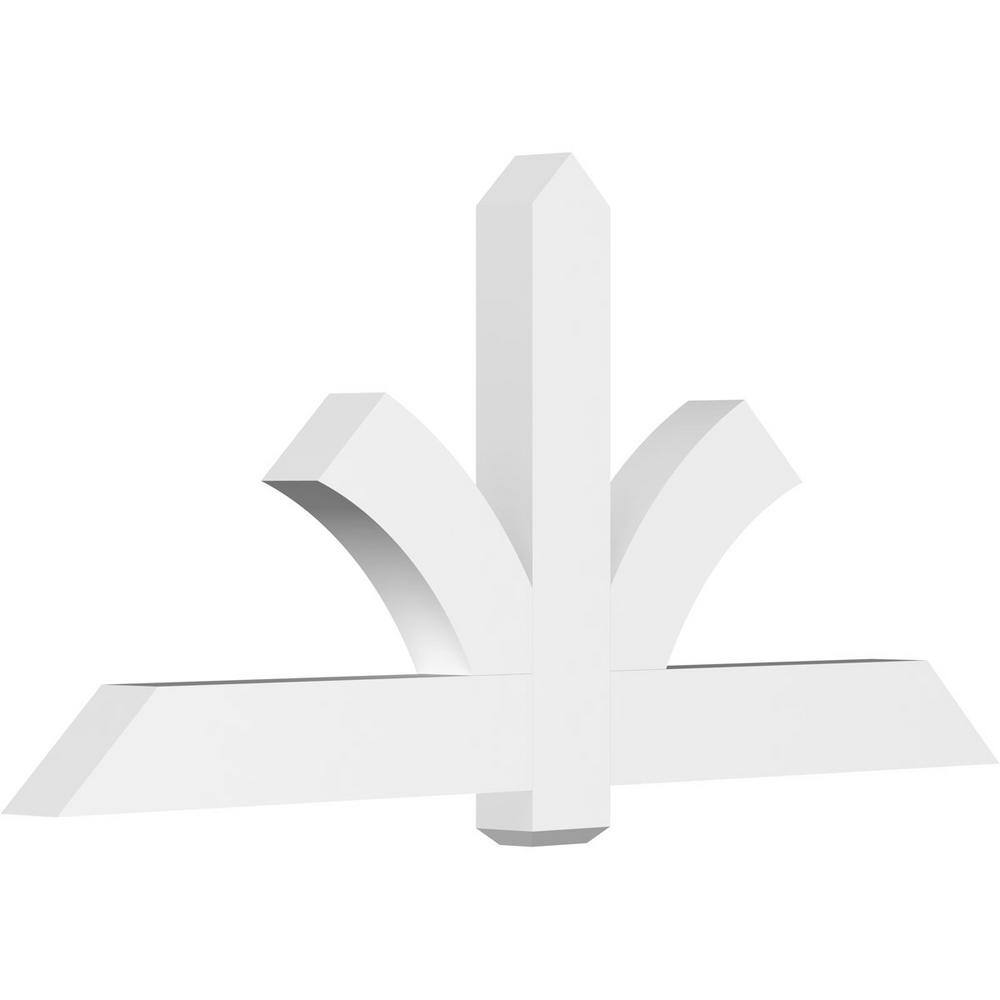 72 in. W x 33 in. H x 4 in. D x 6 in. F, 11/12 Pitch, Redmond Signature Urethane Gable Bracket, Primed Tan price history on PriceWatchPro