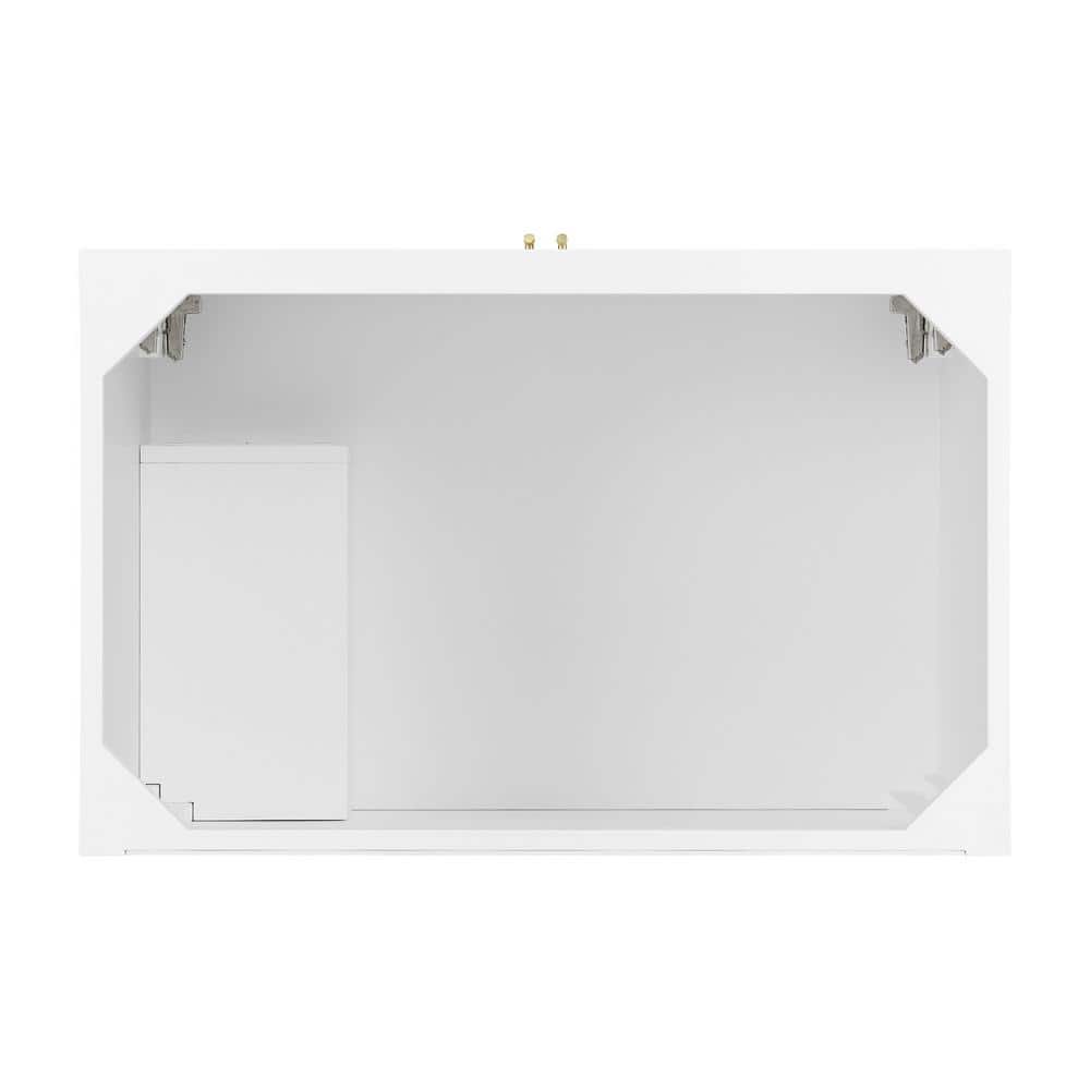 Myrrin 36" Bright White Plywood Single Bathroom Vanity