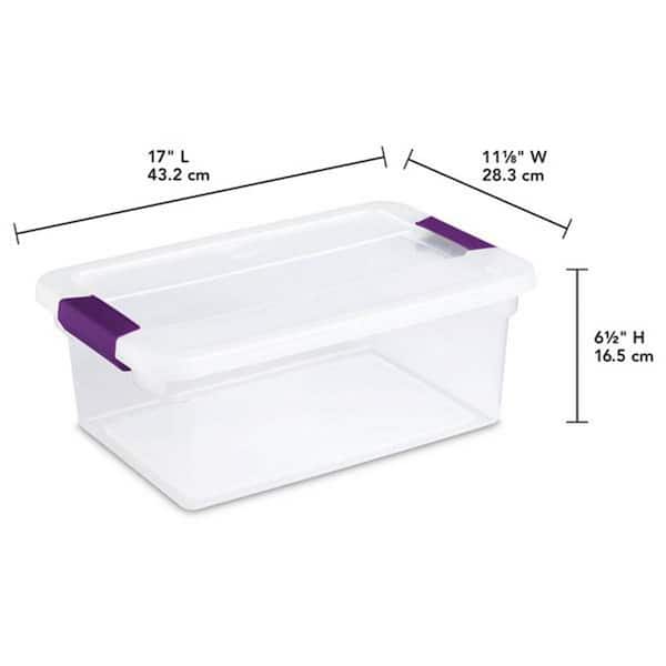 Sterilite 7.5 Quart Clear Plastic Home Storage Box with Latching Lids, (24  Pack), 24pk - Pick 'n Save