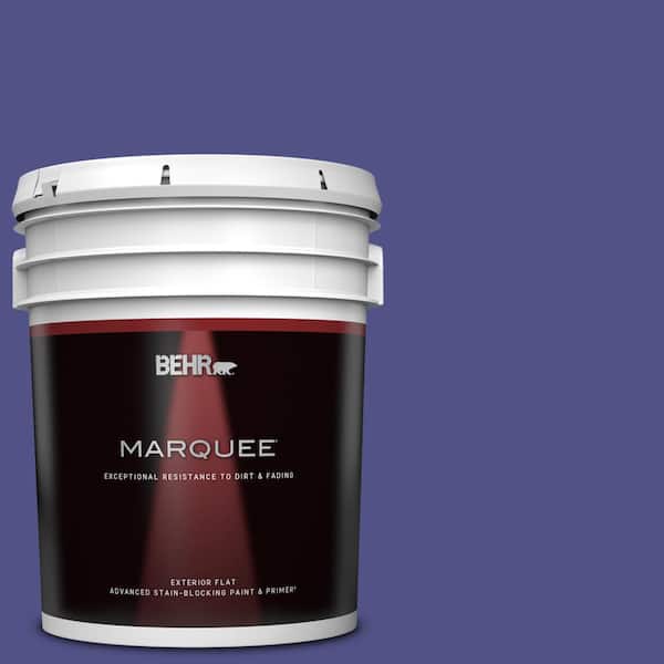 BEHR MARQUEE 5 gal. #P550-7 Purple Prince Flat Exterior Paint & Primer