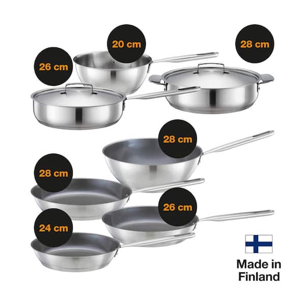 Fiskars All Steel Pure Frying Pan 24 cm