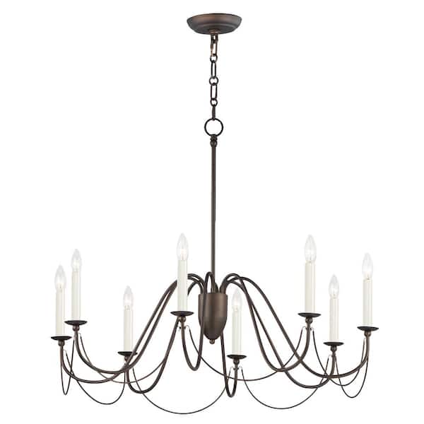 Plumette 8-Light Gold Chandelier