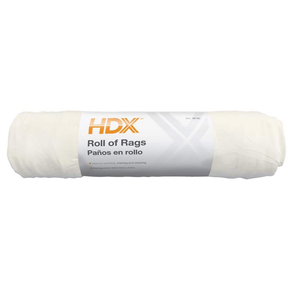 HDX 13 in. x 14 in. Cotton Painter's Rags (6-Count) S-99264 - The Home Depot