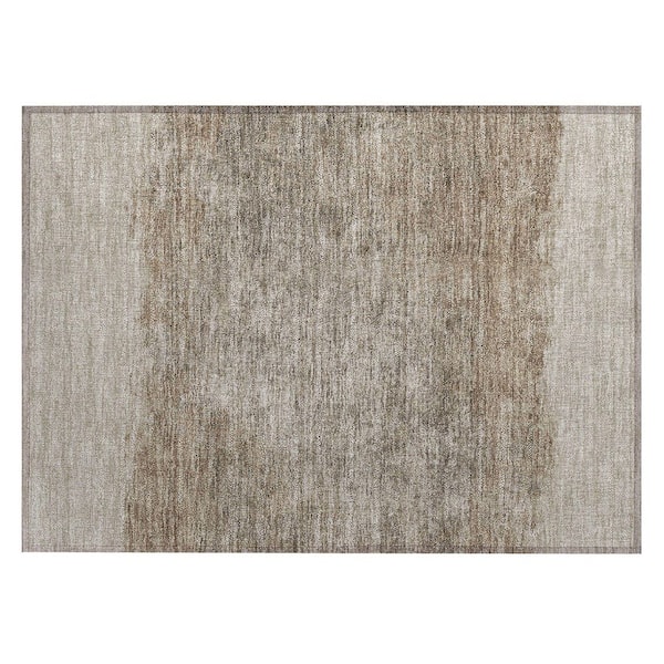 Chantille Machine Washable Indoor/Outdoor Abstract ACN2214 Beige 1 ft. 8 in. x 2 ft. 6 in. Accent Rug