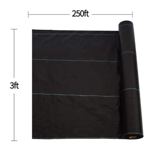 ITOPFOX 3 ft. x 250 ft. Weed Barrier Landscape Fabric Heavy-Duty for Garden, Pathway, Orchard Weed Control