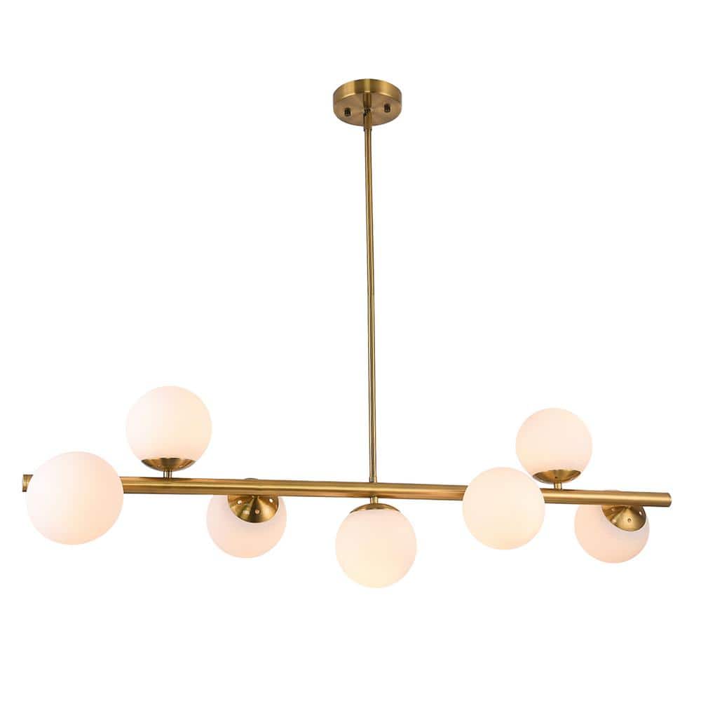 Warehouse of Tiffany Nethi 7-Light Antique Brass Finish Chandelier