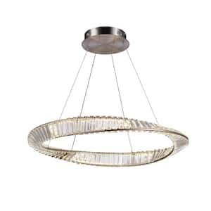 Stella Collection 50-Watt Integrated LED Satin Nickel Pendant