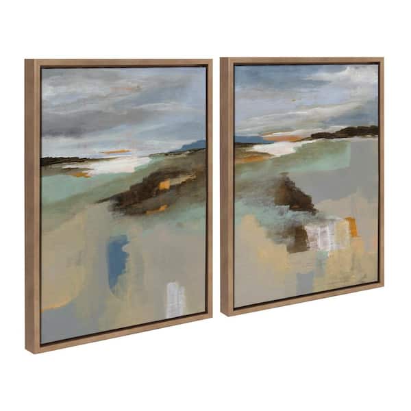 Sylvie Big Sur I and II by Nikita Jariwala Gold Framed 2-Piece Art Set 18 in. x 24 in.
