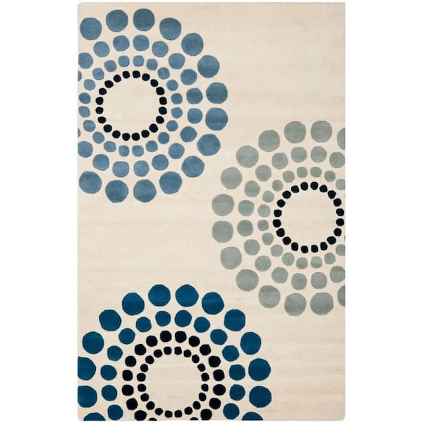 SAFAVIEH Soho Ivory/Multi 8 ft. x 10 ft. Floral Area Rug