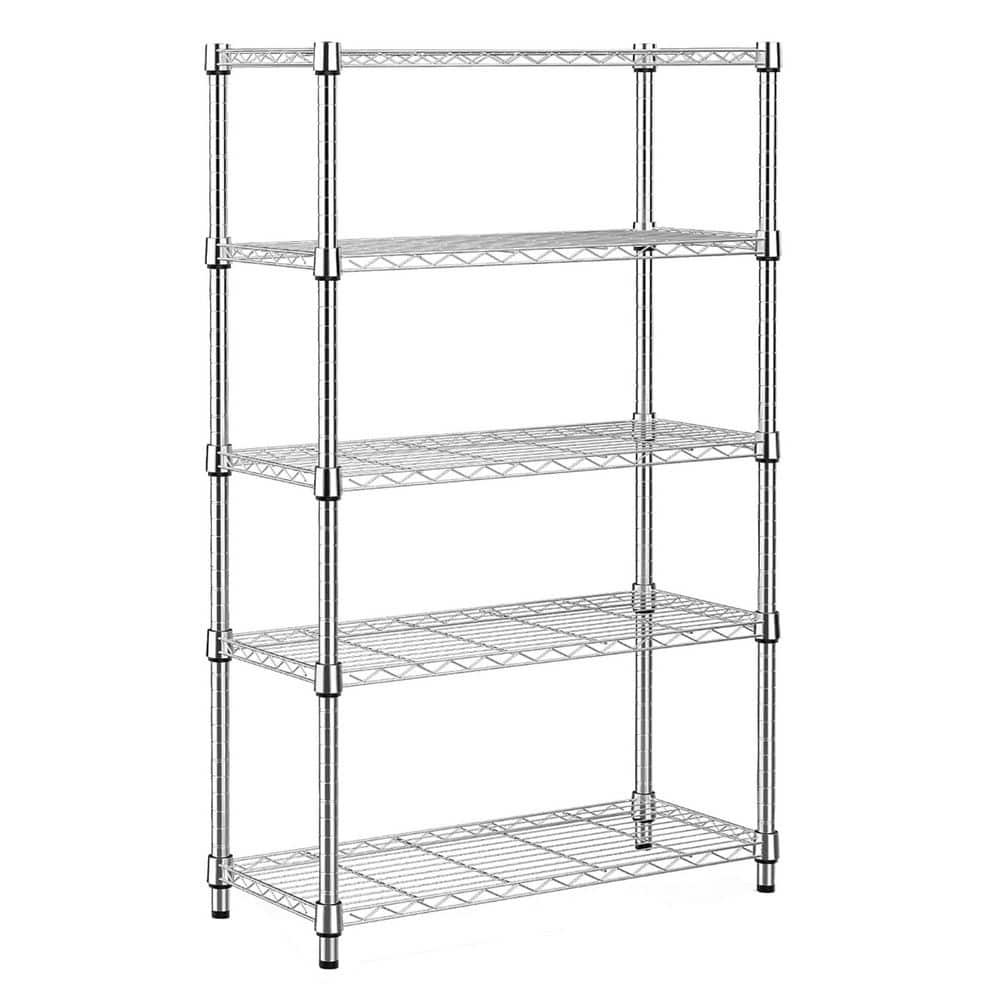 Utility Storage Unit Tileon Heavy Duty 5-Tier Utility Shelving Unit, 1750 lbs. Steel ...