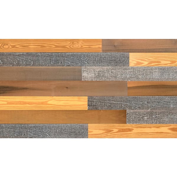 Easy Planking Thermo-Treated 1/4 in. x 5 in. x 4 ft. Grain, Holey, Antique Barn Warp Resistant Wood Wall Planks(10 sq. ft. per 6-Pack)