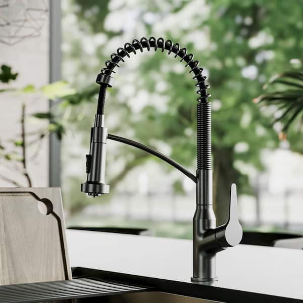 Karran Scottsdale Single Handle Pull Down Sprayer Kitchen Faucet