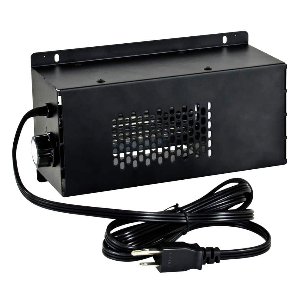 Black Steel Indoor Variable Speed Stove Blower Fan