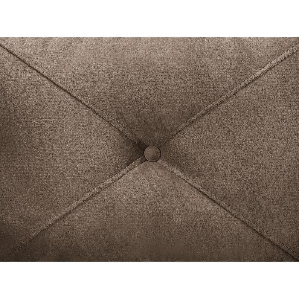Harvard Brown Microfiber Accent Chair with Wood Frame