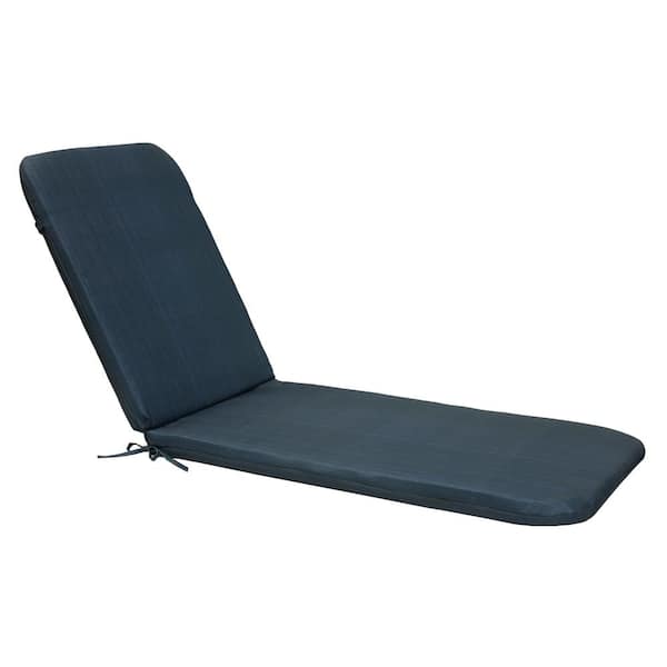 OUTDOOR DECOR BY COMMONWEALTH 22 in. x 73 in. Urban Chic Outdoor Cushion Lounger in Navy Includes 1-Lounger Cushion