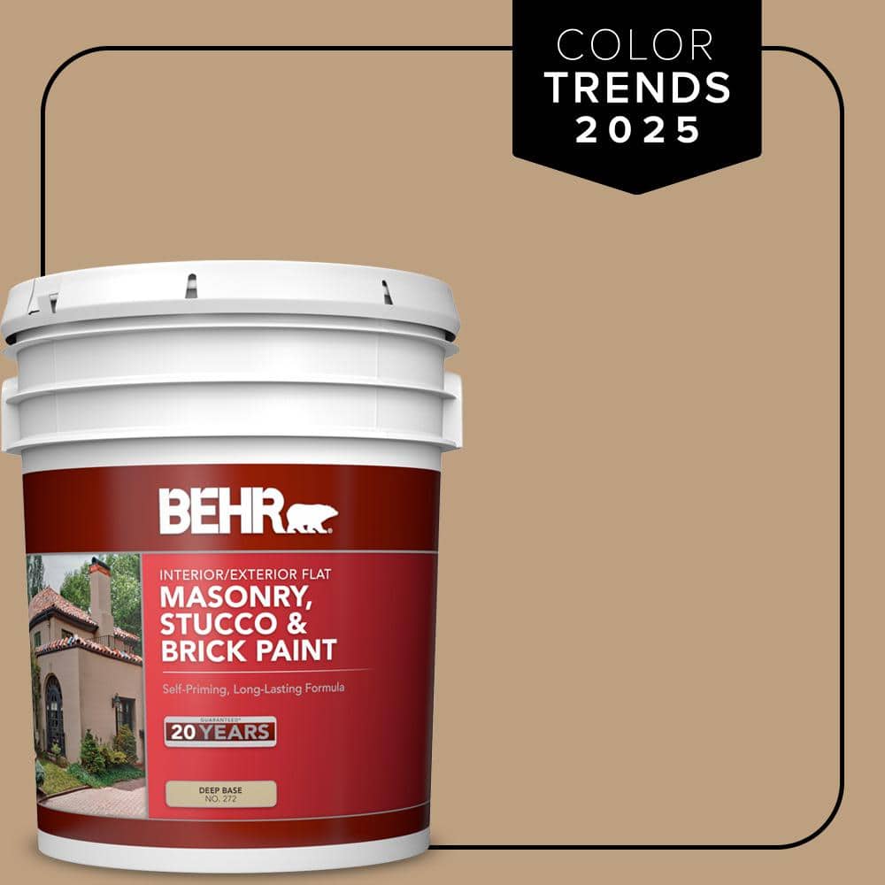 5 gal. #N270-4 Oxford Street Flat Interior/Exterior Masonry, Stucco and Bri