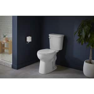 Brevia Slow-Close Round Closed Front Toilet Seat in White
