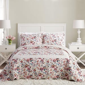 Indiana Rose Pink King Cotton Bedspread