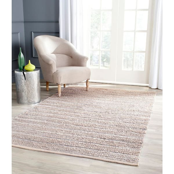 Cape Cod 2 ft. x 4 ft. Blue Striped Solid Color Area Rug