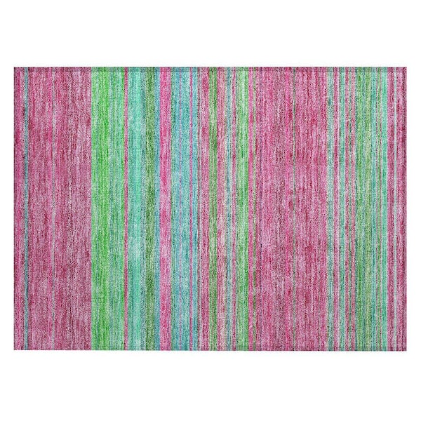 Chantille Machine Washable Indoor/Outdoor Abstract ACN979 Blush 1 ft. 8 in. x 2 ft. 6 in. Area Rug