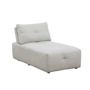 Maxine 32 in. L 1-Piece Linen Modular Sectional Sofa in Beige