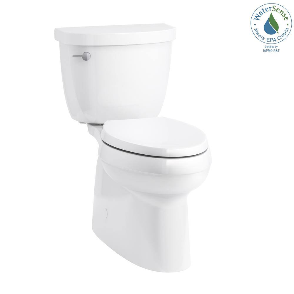 White High Efficiency Elongated Two-Piece Toilet