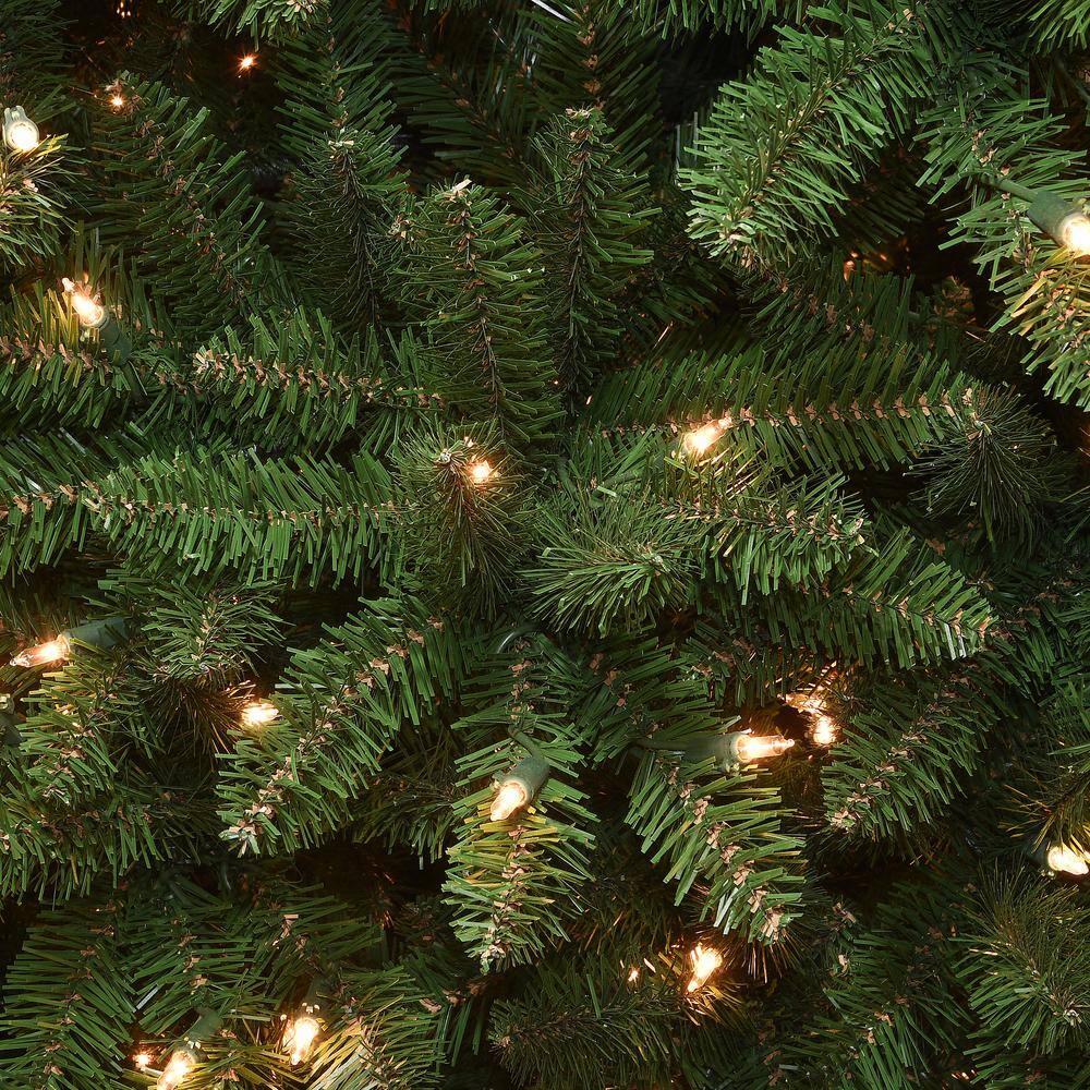 Slim Kingswood Fir Pre-Lit Green Christmas Tree with Clear Lights