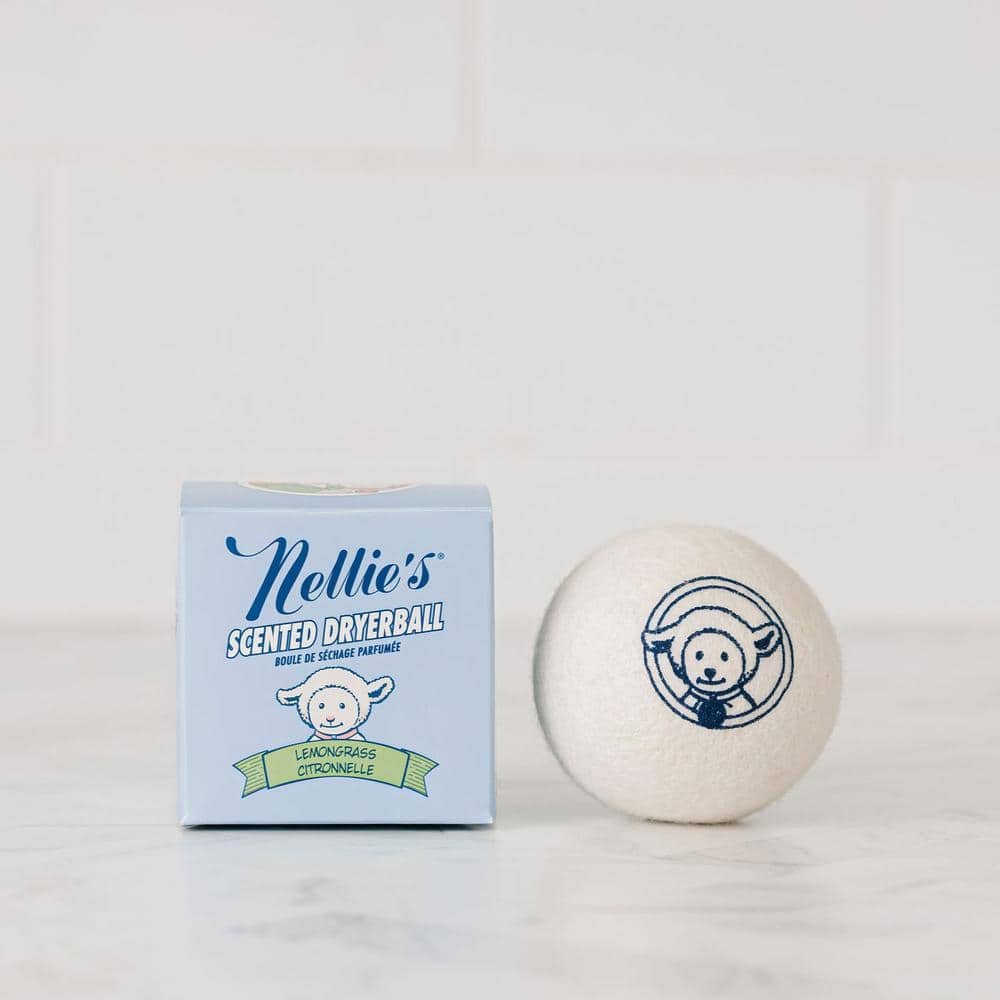 Wool Laundry Dryer Ball Lemongrass Fabric Softener