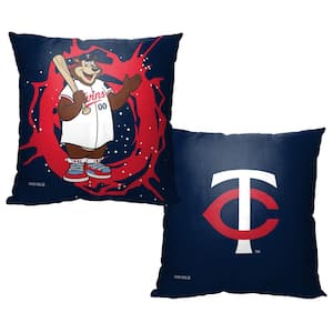 MLB Mascots Twins Printed Polyester Throw Pillow 18 X 18