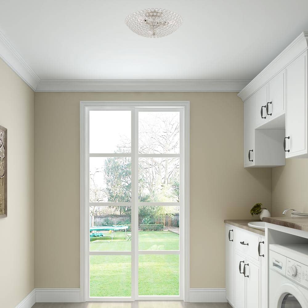 Cassandra Brushed Nickel 3-Light Crystal Bowl Ceiling Mount