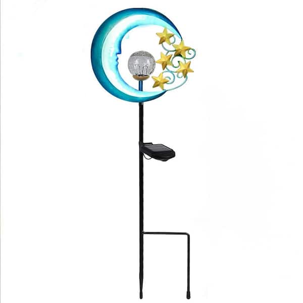 Unbranded Solar Powered Pathway Lights Outdoor Garden Decorative Lights Waterproof Crackle Glass Globe Led Landscape Lighting
