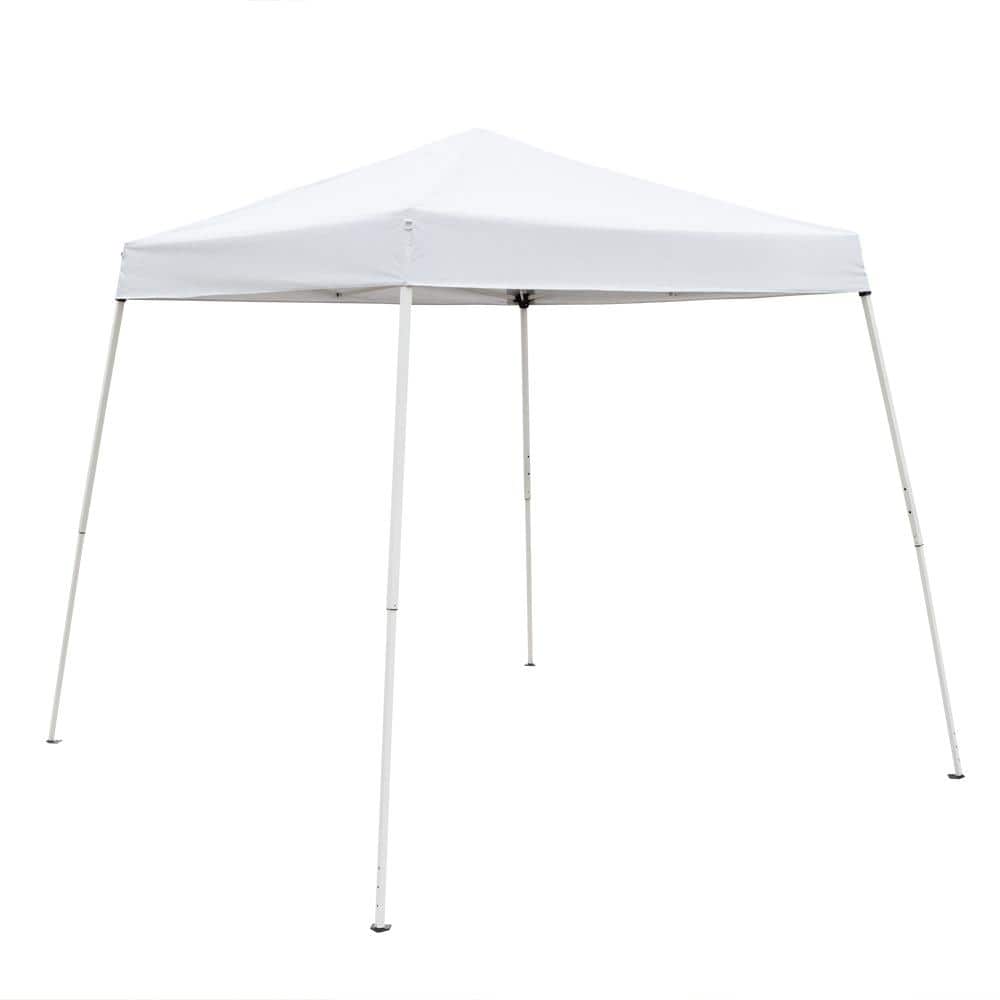 Karl home 8 ft. x 8 ft. White Slant Leg Pop-Up Canopy