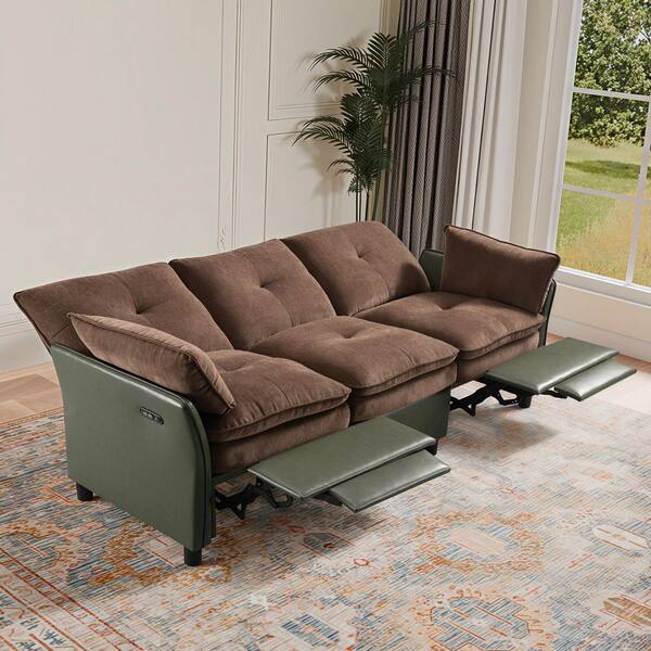 Dovelina 76.4 in. Wide Straight Arm Fabric Rectangle Reclining