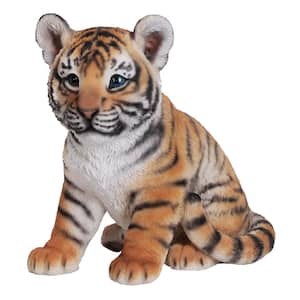 Tiger Baby Sitting Statue